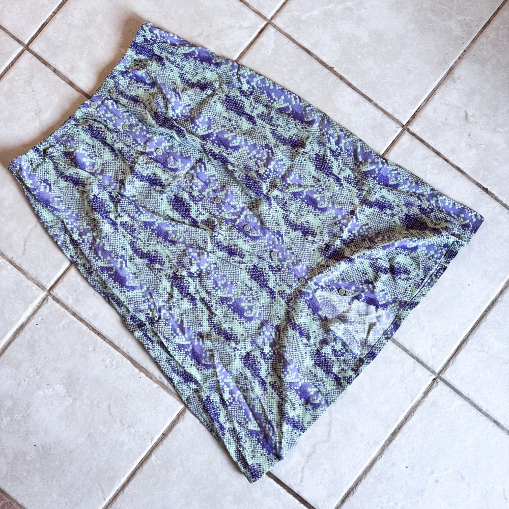 Free People • Snakeskin Print Midi Skirt